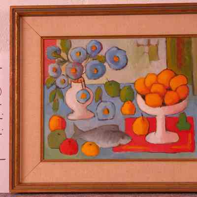 Fishes & Flowers on Red Table