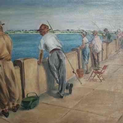 Fishing on Seawall