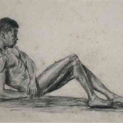 Untitled [Reclining Male Nude]