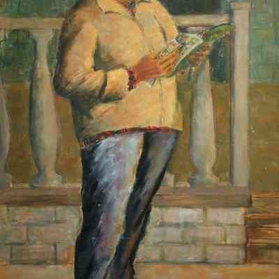 Untitled [Youth Reading Comics]