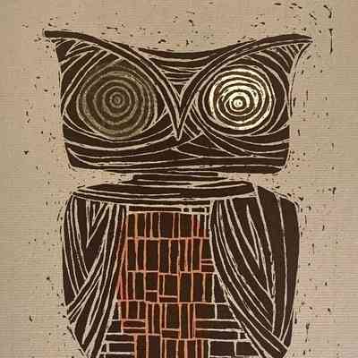 Young Owl Considering His Future