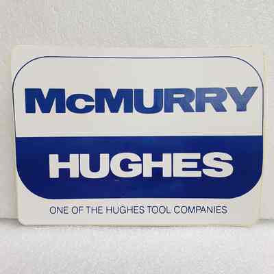 [Sticker] McMurry Hughes, Rect. White Blue