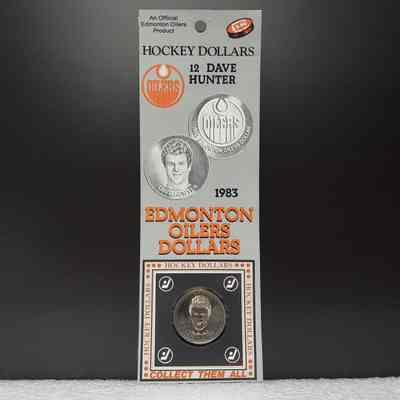 [Coin] 12 Dave Hunter/Edmonton Oilers, Hockey Dollars, 1983, In Packaging