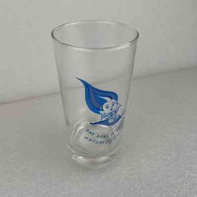[Drinking Glass] Union Gas, Genie, Clear Glass, Blue