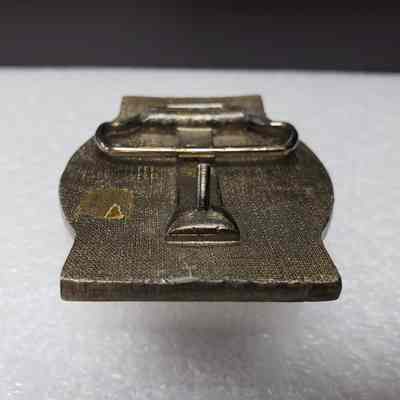 [Belt Buckle] Autocar, Silver - Hook: View of hook.