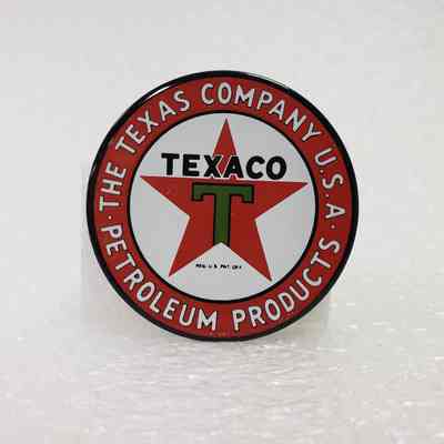 *[Magnet] Texaco, Round, Star Logo "The Texas Company", Red, white Green Black