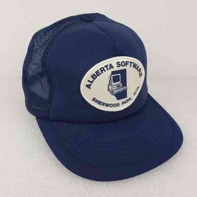 [Cap] Alberta Software, Sherwood Park ALTA, Padded Crown Navy, Mesh Body Navy