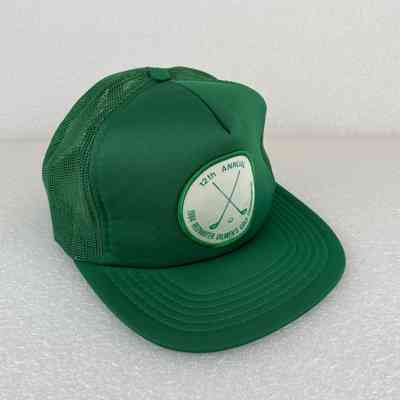 [Cap] Redwater Oilmen's 12th Annual Golf Tournament, 1984, Padded Crown Green, Mesh Body Green