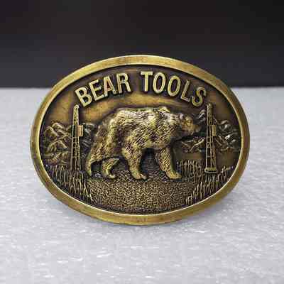[Belt Buckle] Bear Tools, Antique-Bronze