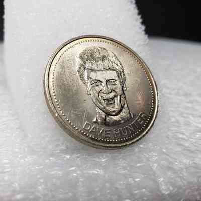 [Coin] 12 Dave Hunter/Edmonton Oilers, Hockey Dollars, 1983