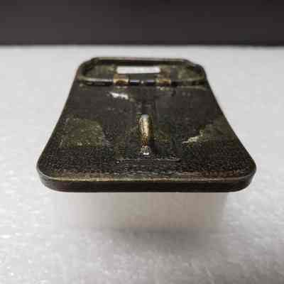 [Belt Buckle] B&R Transport Ltd., Leather Antique-Bronze - Hook: View of the hook.