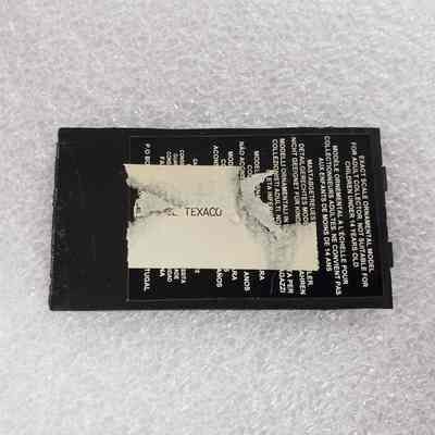 [Model] Texaco Gas Pump, Broken - Back Plate, Reverse: View of reverse of back plate