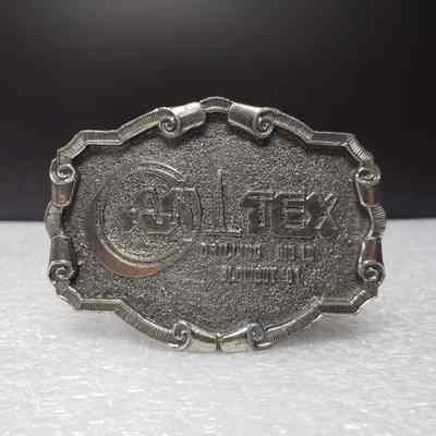 [Belt Buckle] CANTEX Drilling Rig 10, Blowout '81, Antique-Silver