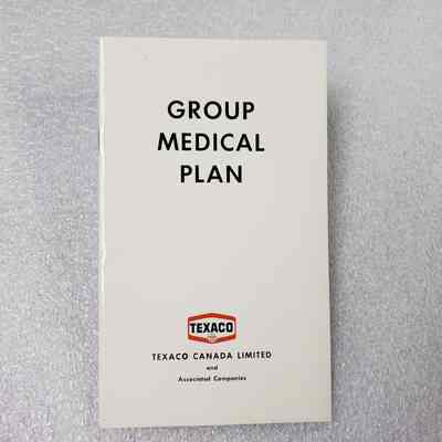[Booklet] "Group Medical Plan", Texaco, c.1960s