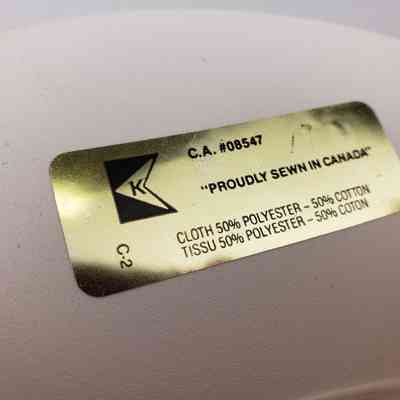 Close-Up of Maker's Label, Underside of Brim