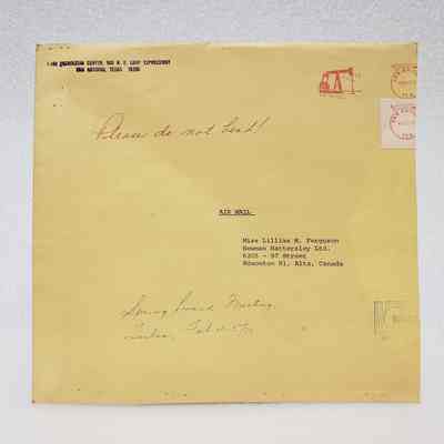 [Envelope] Manilla, Spring Board Meeting, Miss Lillias M. Ferguson, Air Mail, 22 March, 1972