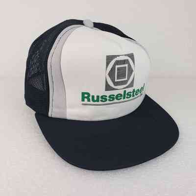 [Cap] Russelsteel Inc, Padded Crown White Grey, Mesh Body Black