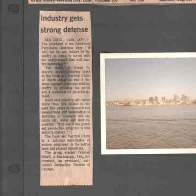 Scan of Scrapbook Page In Situ