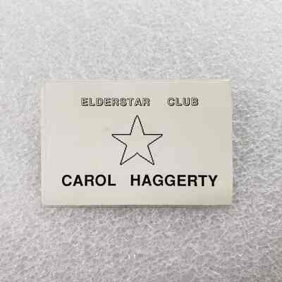 [Name Tag] Carol Haggerty, Elderstar Club