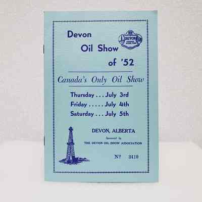 [Programme] "Devon Oil Show of '52", No. 3410