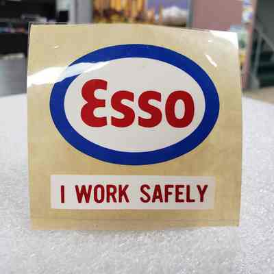 [Transfer] Esso Oil, Set of 3, 78x81mm - Front: View of front