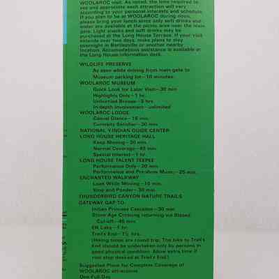 View of Pamphlet, Back Cover