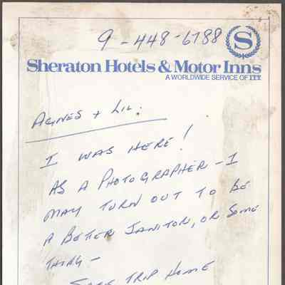 Scan of Note