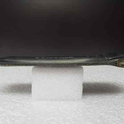 [Slide Ruler] Pritchard Canadian Ltd., A. Kowalchuk, Black Leather - Side Case: Side view of case