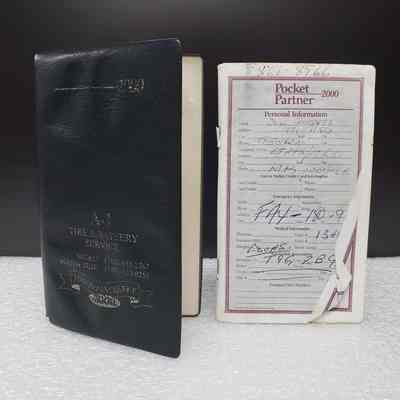 [Pocket Diary] 2000, "A-1 Tire & Battery Service" - Cover w/ Interior: View if cover with removed interior