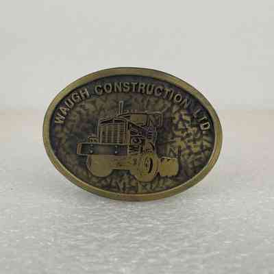 [Belt Buckle] Waugh Construction Ltd., Antique-Bronze