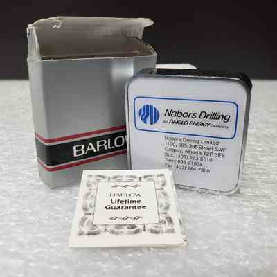 [Tape Measure] Nabors Drilling/Anglo Energy, Barlow Mini with Box and Booklet, White Blue Silver