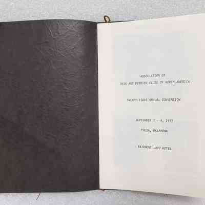 View of Programme Booklet, Title Page