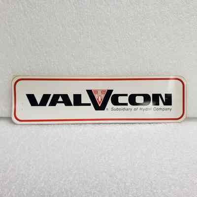 [Sticker] Valvcon, Rect. White Red Black