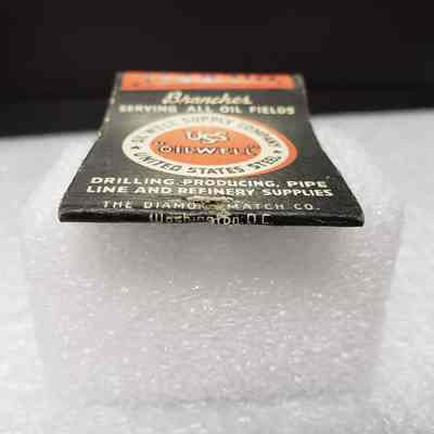 [Matchbook] Oil Well Supply Co., 20-strike, Orange Black White - Manumark: View of manumark