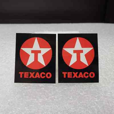 [Sticker] Texaco, Set of 2, Rectangle Black, 52x41mm