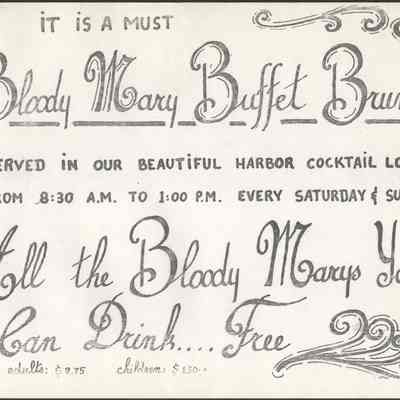 Scan of Bloody Mary Buffet Brunch Poster