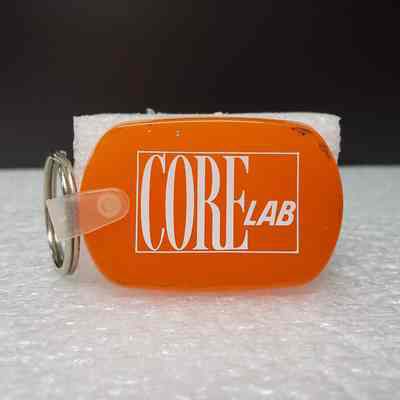 [Keychain] Core Lab, Rubber, Orange White