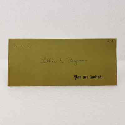 [Invitation] "You are invited" Lillias M. Ferguson, Association of Desk and Derrick Clubs, Tulsa Oklahoma, 9 September, 1972