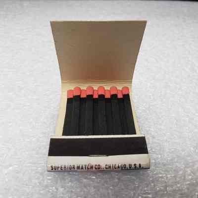 [Matchbook] Thompson Pump Co., 20-strike, Yellow Black - Interior: View of interior