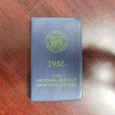 [Pocket Diary] The National Supply Company Ltd., 1955, Blue Yellow