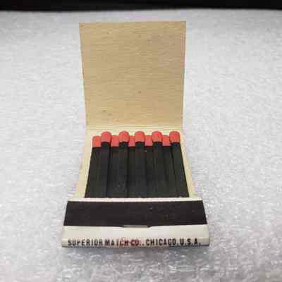 [Matchbook] Thompson Pump Co., 20-strike, Yellow Black - Interior: View of interior