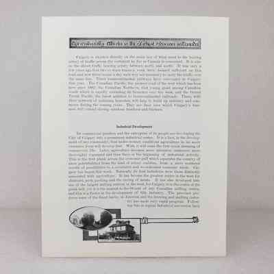 [Document] "Agriculturally Alberta is the Richest Province in Canada", Bi-fold