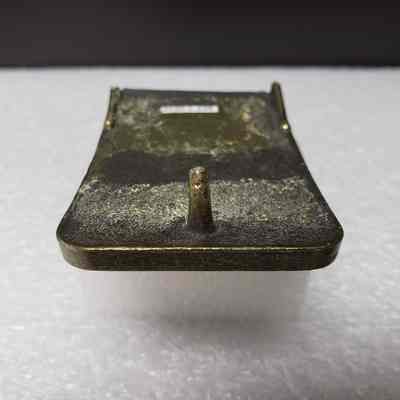 [Belt Buckle] B&R Transport Ltd., Leather Antique-Bronze - Hook: Close-up view of the hook.