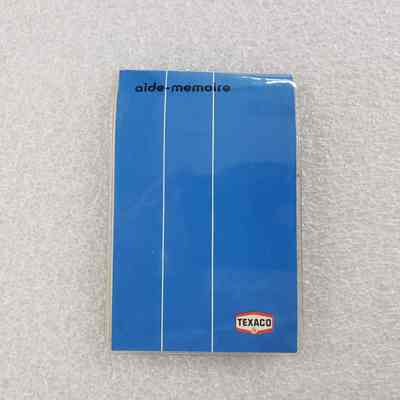 [Notepad] Texaco, Clear Cover, Blue