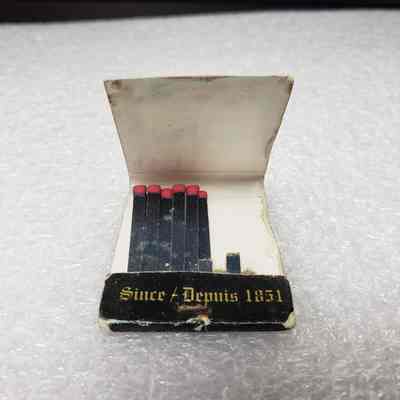Matchbook] Pub Sign Collector Series, 20-strike, Black Yellow - Interior: View of interior