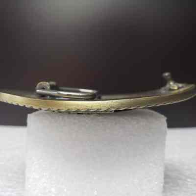 [Belt Buckle] Ledcor Group, Antique Bronze - Side: View from side