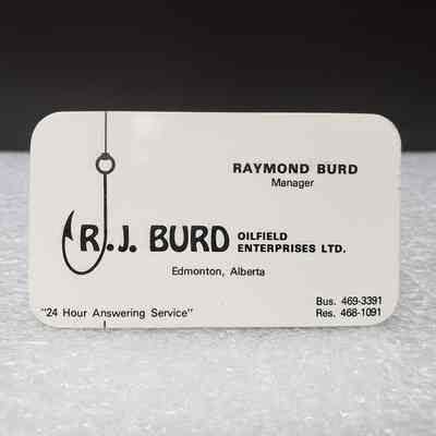 [Business Card] R.J. Burd - Raymond Burd, Rounded White