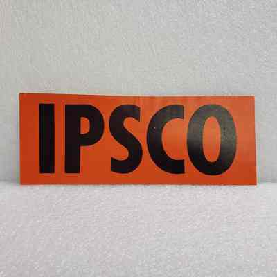 [Sticker] IPSCO, Rect. Orange Black