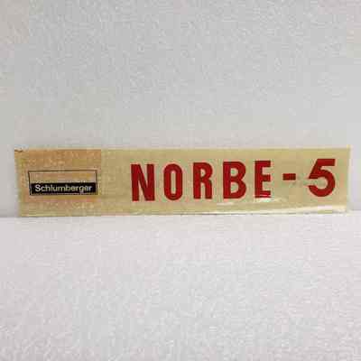 [Sticker] Schlumberger, NORBE-5, Rect. White Red Black