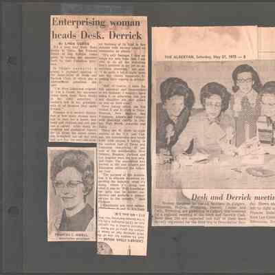 Clipping on Scrapbook Page